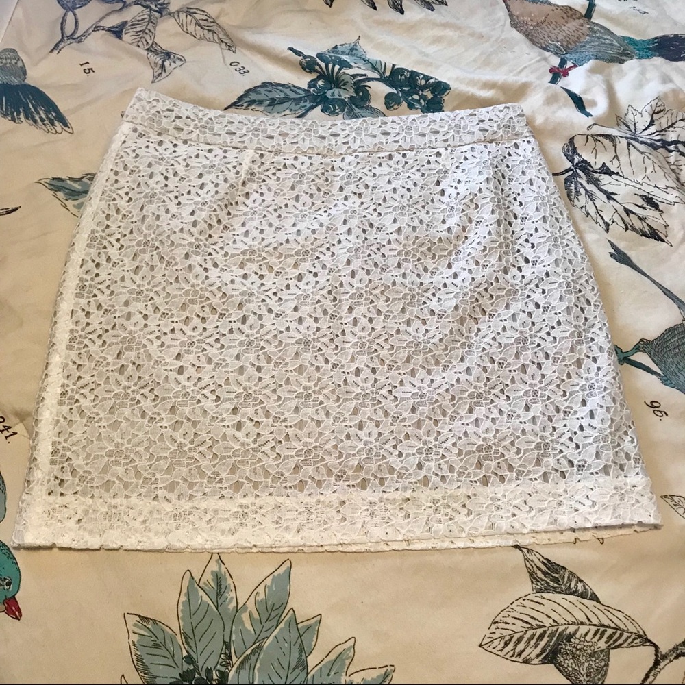 Loft Petites Lace Skirt